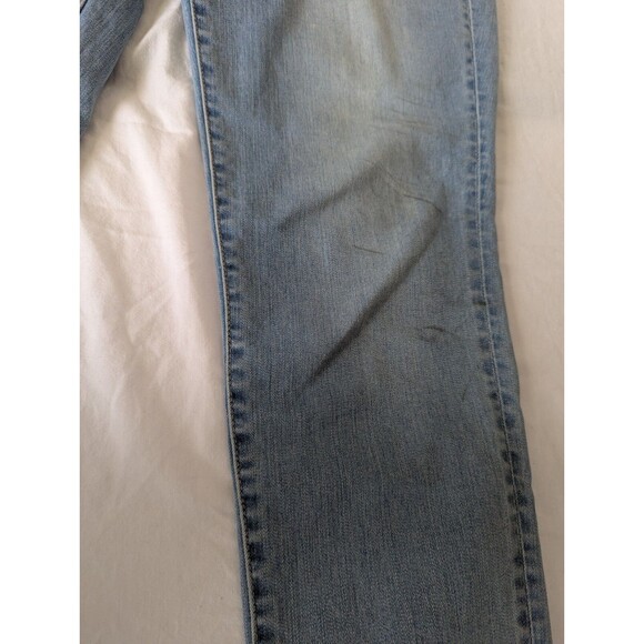 Talbots Flawless Five Pocket Slim Ankle Jeans 8 Blue Womens Mid Rise Stretch - Picture 2 of 11